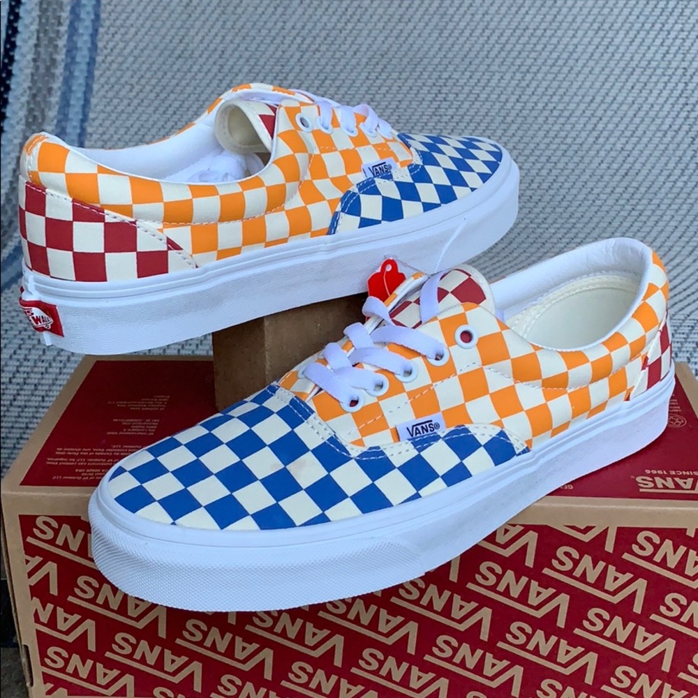 VANS ERA CHECKERBOARD MULTI/TRUE WHITE MEN’s - Picture 5 of 16